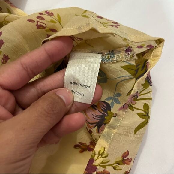 J.Jill Vintage Floral Print Button Down Sheer Long Sleeve Lightweight Plus 2x - Picture 6 of 9